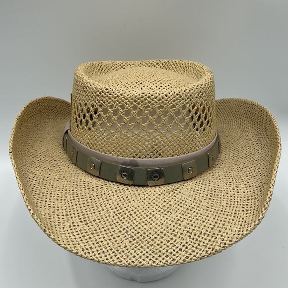 VINTAGE ROCHA HATS UNITALLA MENS SIZE XL WESTEN COWBOY HAT TAN - Picture 4 of 10
